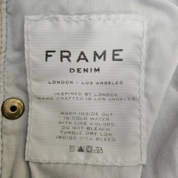 FRAME Le Skinny De Jeanne Jeans Mid Rise Antibes Light Wash Denim - Picture 6 of 9